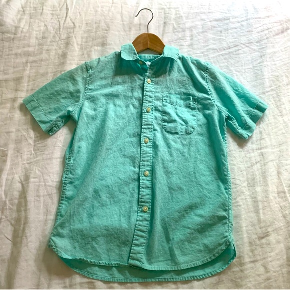 Gap Kids Ice Blue Oxford Button Down - Picture 2 of 6